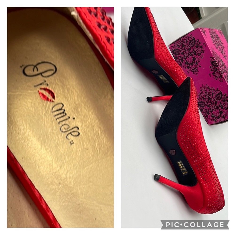 New Red Rhinestone Heels - Picture 10 of 15